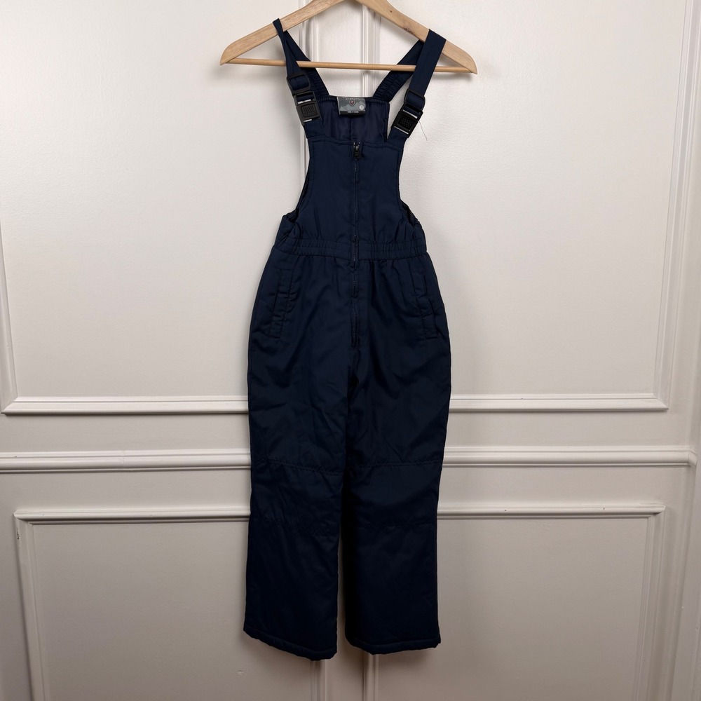 Protection System Kids' Size 7 Navy Blue Insulated Snow‎ Bib Overalls